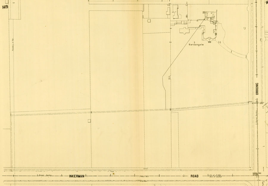 Plan of Keroongola estate 1901